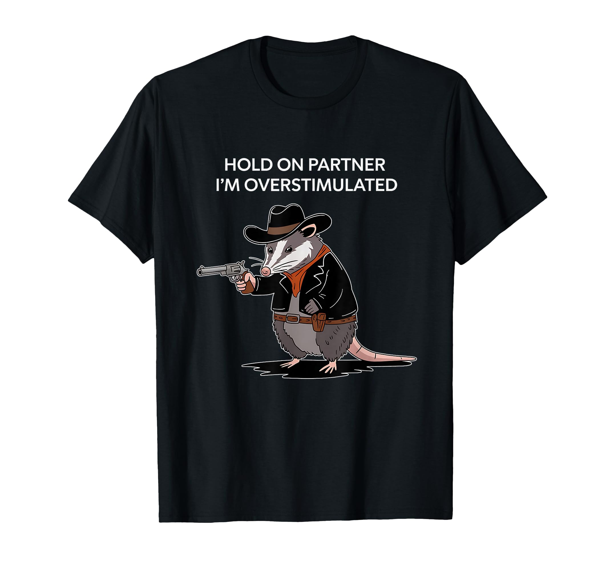 Funny Opossum Hold Partner Im T-Shirt - Trendy Graphic Unisex - T-Shirt, Sweatshirt, Hoodie