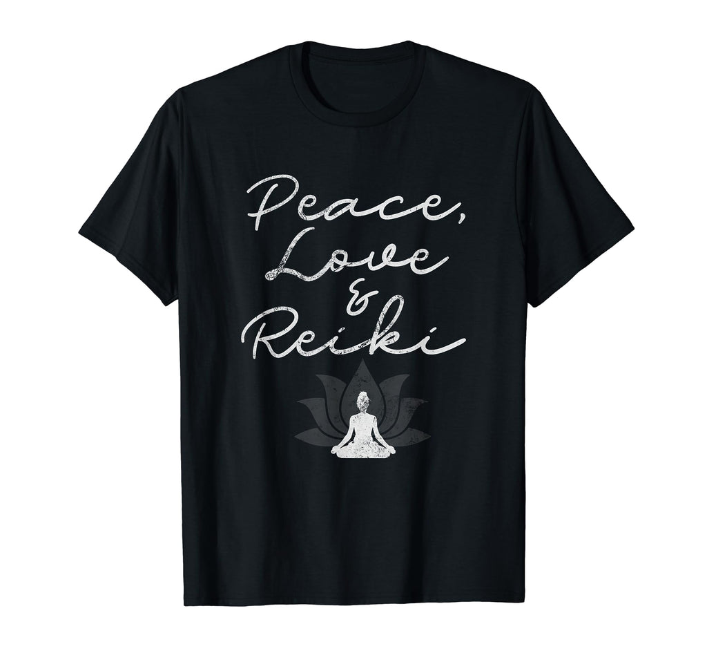 Peace Love Reiki Yoga Spiritual T-Shirt - Casual Everyday Wear for Adults - T-Shirt, Sweatshirt, Hoodie