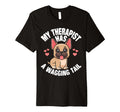 Funny Therapy Service Dog French T-Shirt - Novelty Apparel Men Women - T-Shirt, Sweatshirt, Hoodie