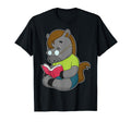 Horse Nerd Book Glasses T-Shirt - Streetwear Style Men Women - T-Shirt, Sweatshirt, Hoodie