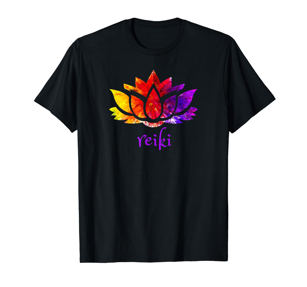 Reiki Lotus Healing Energy Aura T-Shirt - Minimalist Print for Adults - T-Shirt, Sweatshirt, Hoodie