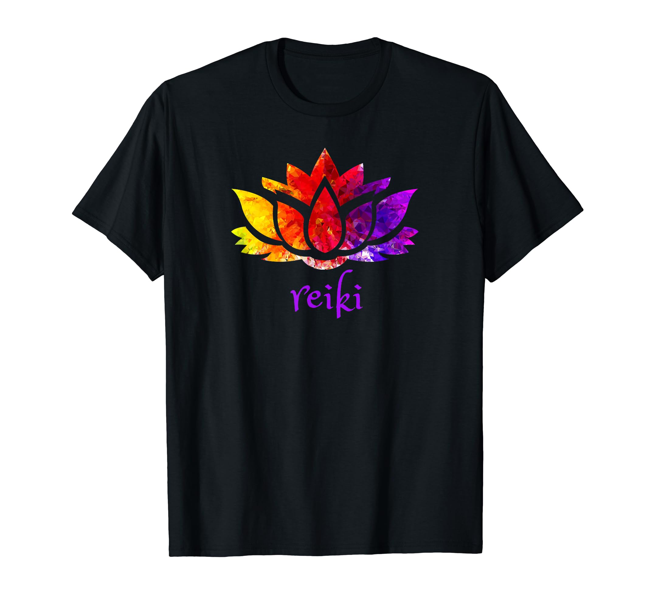 Reiki Lotus Healing Energy Aura T-Shirt - Minimalist Print for Adults - T-Shirt, Sweatshirt, Hoodie