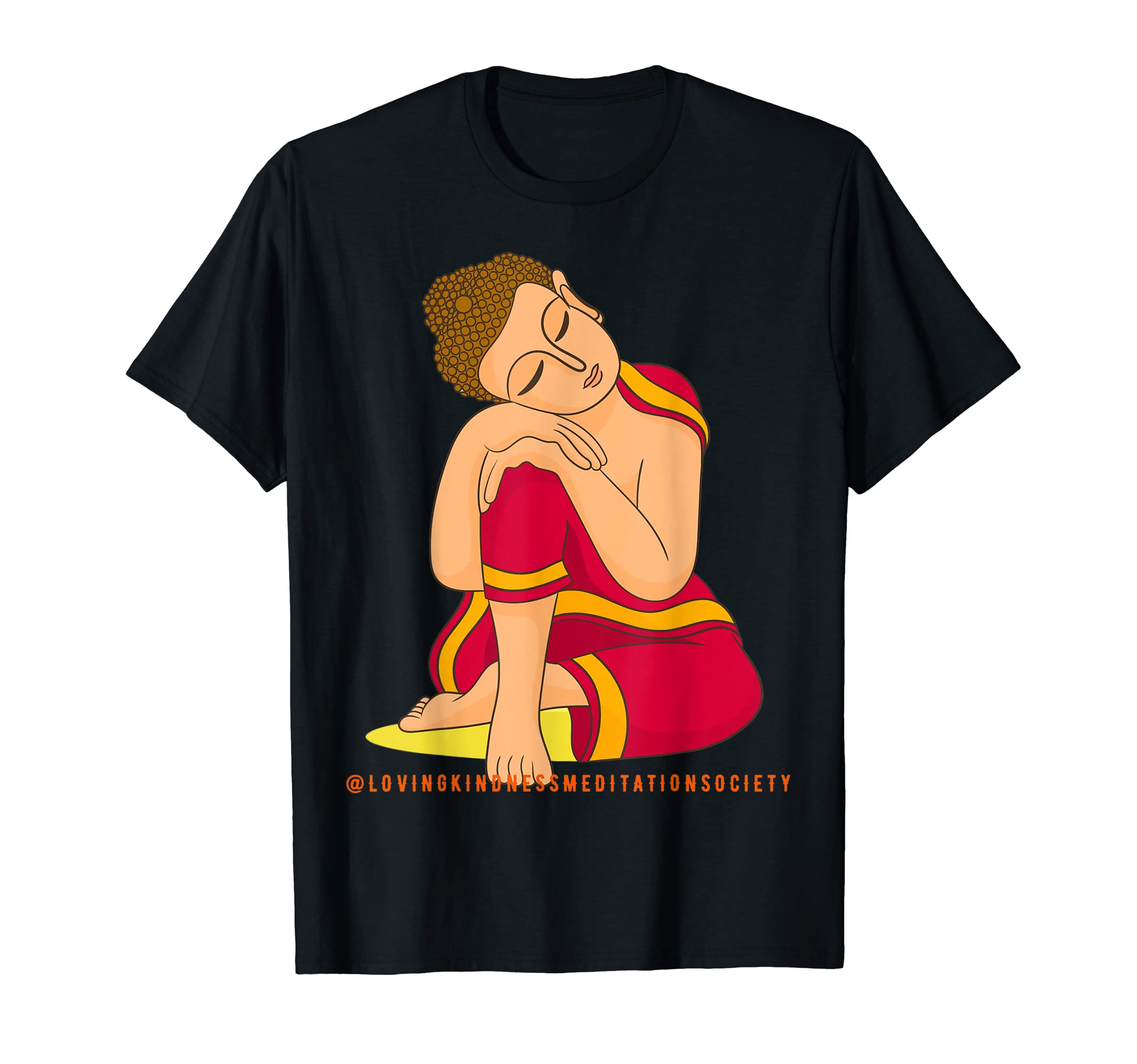 Buddha Gautama Mindfulness Peace Loving T-Shirt - Minimalist Print Unisex - T-Shirt, Sweatshirt, Hoodie