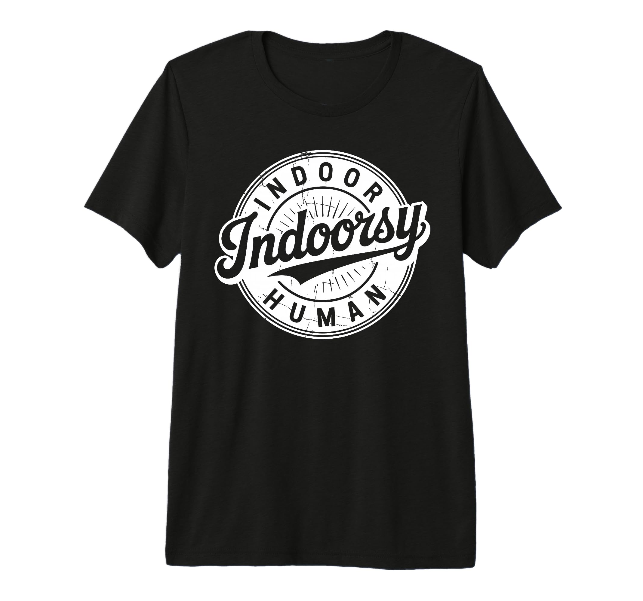 Badge Introvert Homebody Indoor Human T-Shirt - Graphic Print for Adults - T-Shirt, Sweatshirt, Hoodie
