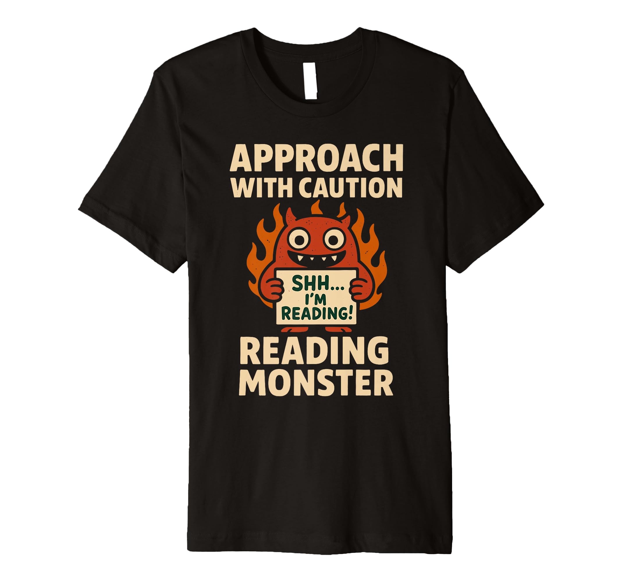 Book Dragon Reading Monster Funny T-Shirt - Fun Novelty Design for Adults - T-Shirt, Sweatshirt, Hoodie