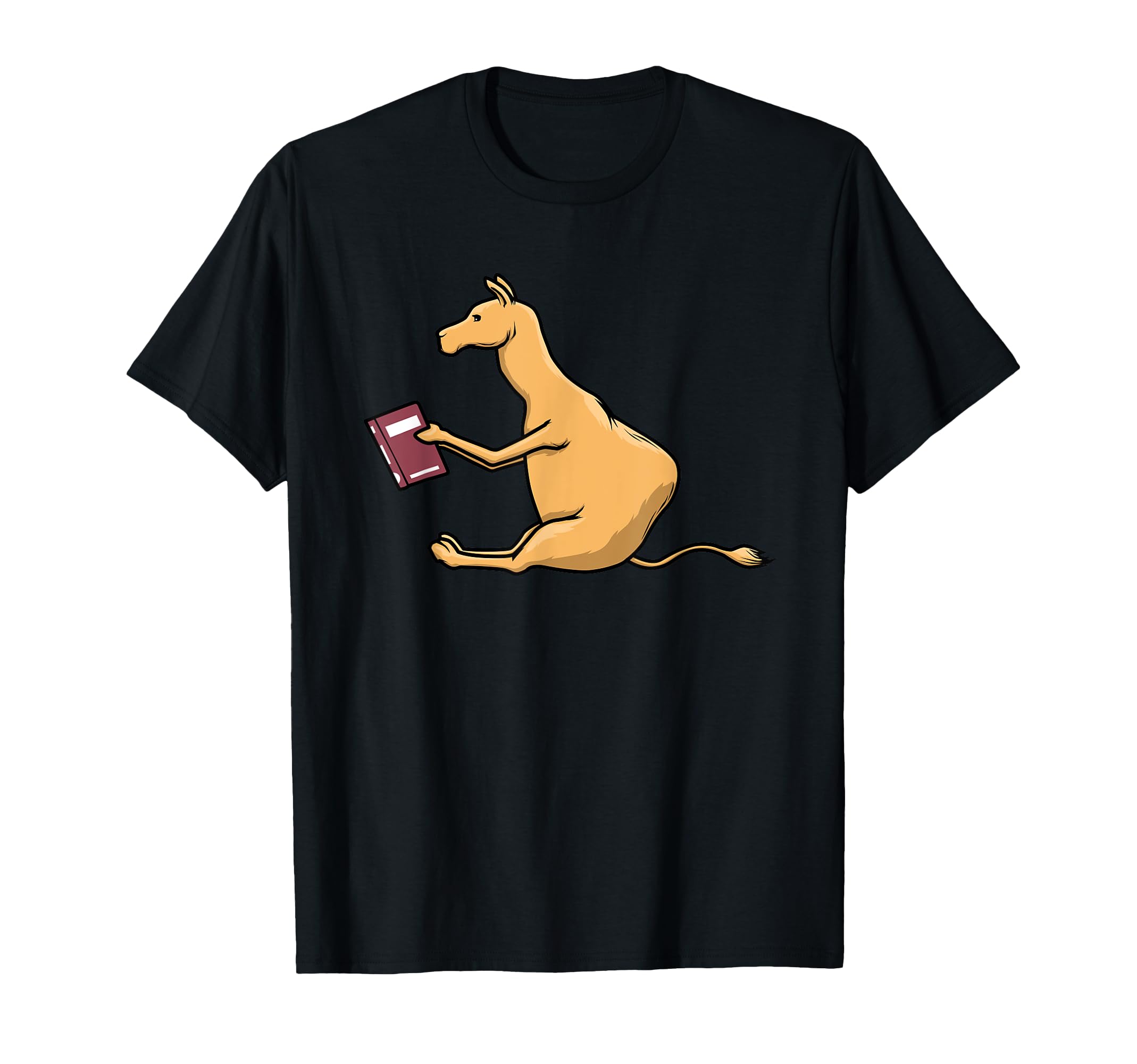 Camel Reading Books Literature Student T-Shirt - Unique Graphic for Adults - T-Shirt, Sweatshirt, Hoodie