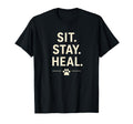 Sit Stay Heal Therapy Dog Comfort T-Shirt - Trendy Graphic Men Women - T-Shirt, Sweatshirt, Hoodie