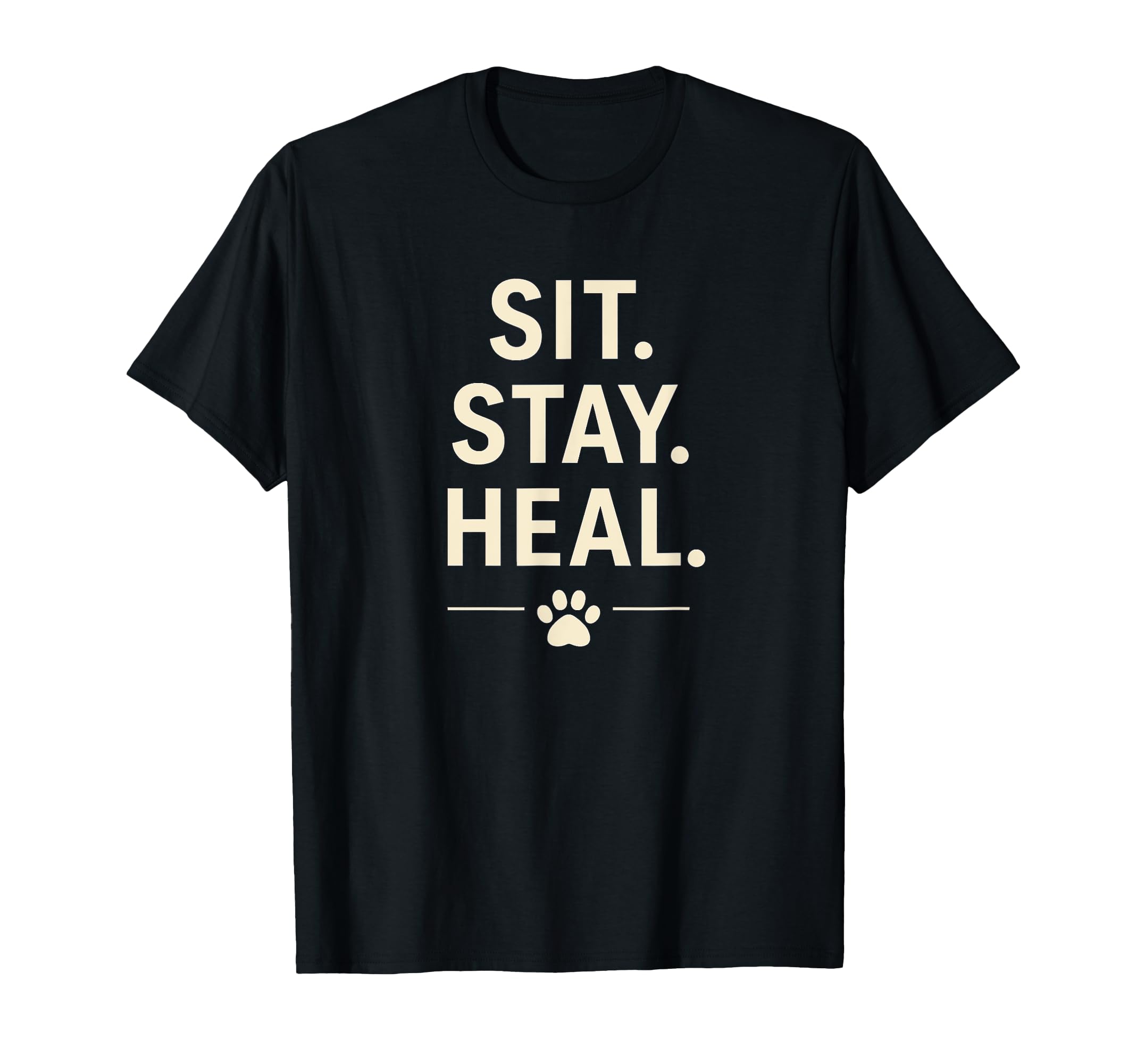 Sit Stay Heal Therapy Dog Comfort T-Shirt - Trendy Graphic Men Women - T-Shirt, Sweatshirt, Hoodie