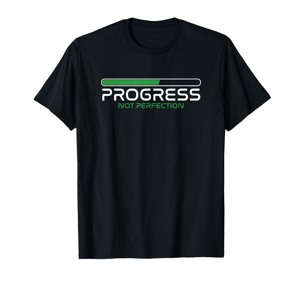Progress Not Perfection Motivation T-Shirt - Aesthetic Graphic for Adults - T-Shirt, Sweatshirt, Hoodie