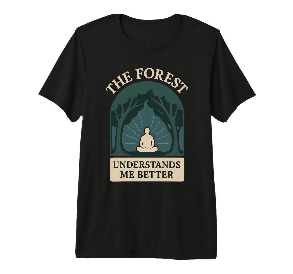 Forest Walk Overthinker Mental Reset T-Shirt - Custom Art Print Unisex - T-Shirt, Sweatshirt, Hoodie