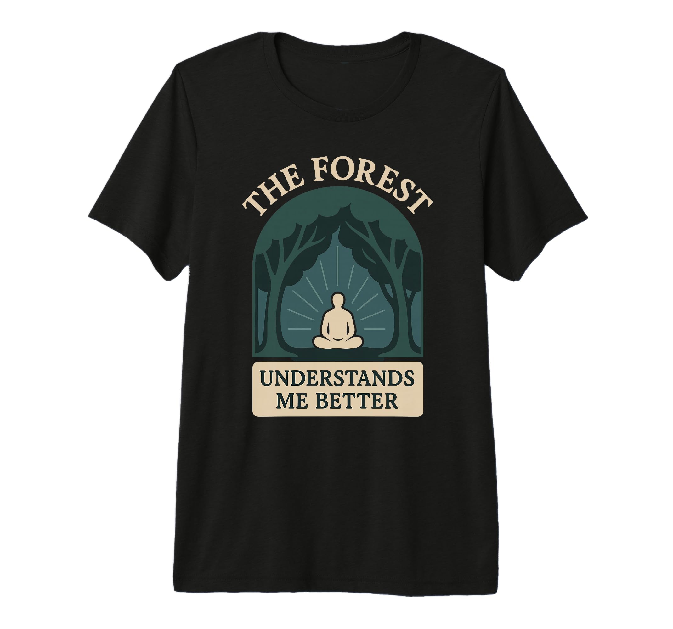 Forest Walk Overthinker Mental Reset T-Shirt - Custom Art Print Unisex - T-Shirt, Sweatshirt, Hoodie