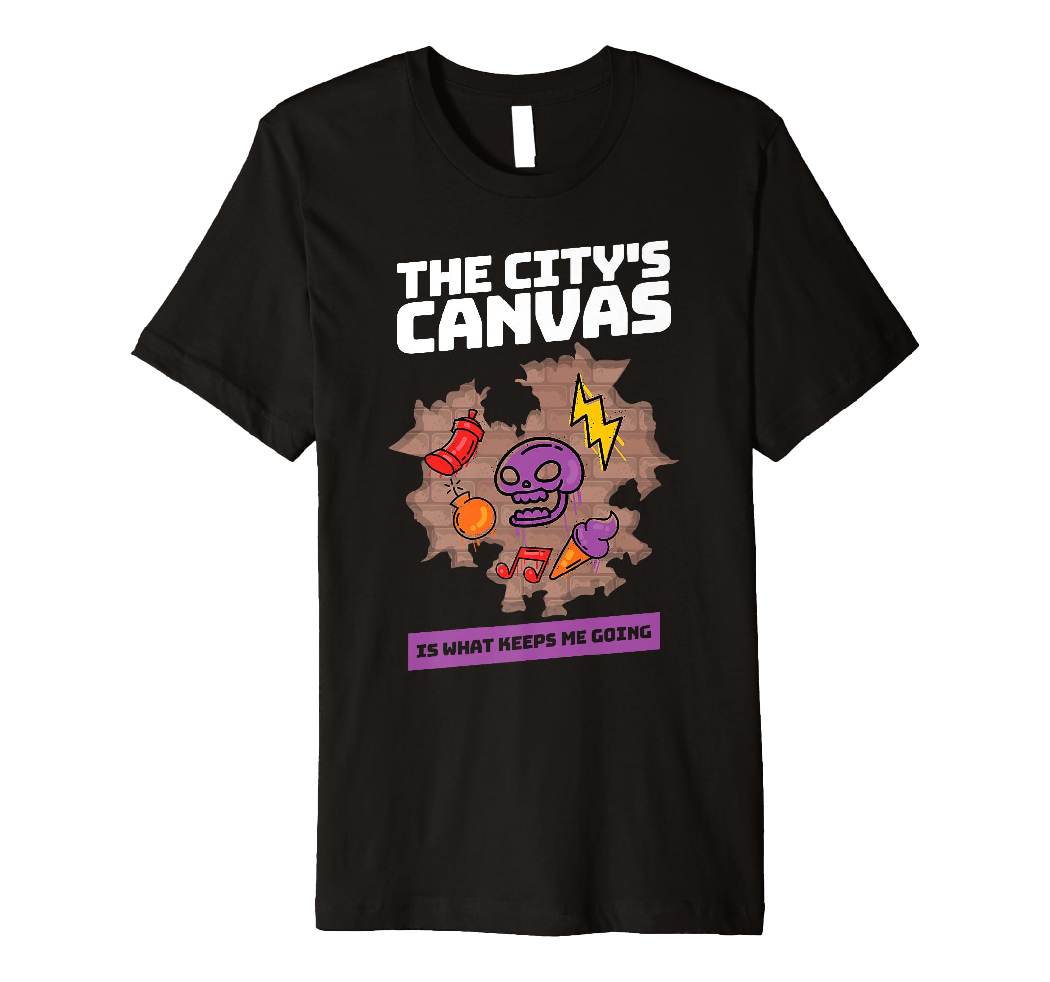 Urban Artist Muralist Citys Canvas Is T-Shirt - Graphic Print for Adults - T-Shirt, Sweatshirt, Hoodie