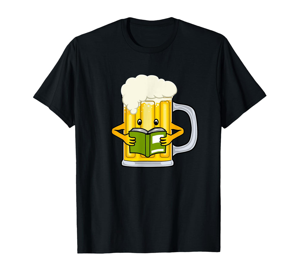 Beer Reading Books Literature Book T-Shirt - Aesthetic Graphic Men Women - T-Shirt, Sweatshirt, Hoodie