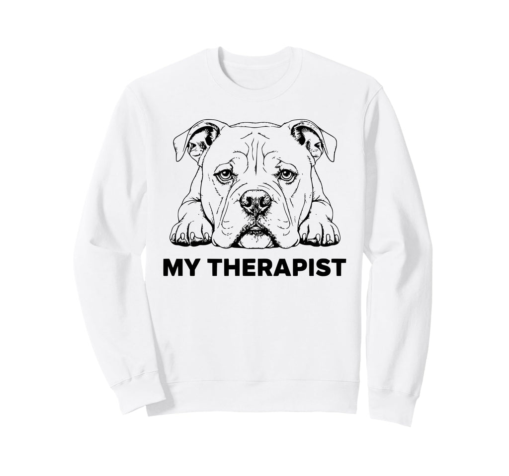 Funny Dog Owner Therapy Dog Lover Sweatshirt - Aesthetic Graphic Men Women - T-Shirt, Sweatshirt, Hoodie