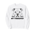 Funny Dog Owner Therapy Dog Lover Sweatshirt - Aesthetic Graphic Men Women - T-Shirt, Sweatshirt, Hoodie