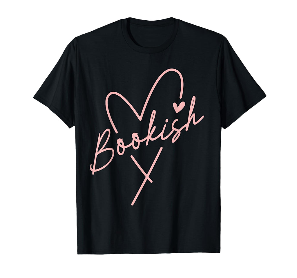Bookish Trendy Heart Book Lover T-Shirt - Novelty Apparel Men Women - T-Shirt, Sweatshirt, Hoodie