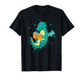 Dragon Reads Book Fable Creature T-Shirt - Fun Novelty Design for Adults - T-Shirt, Sweatshirt, Hoodie