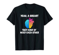 Breart Half Brain Half Heart T-Shirt - Casual Everyday Wear for Adults - T-Shirt, Sweatshirt, Hoodie