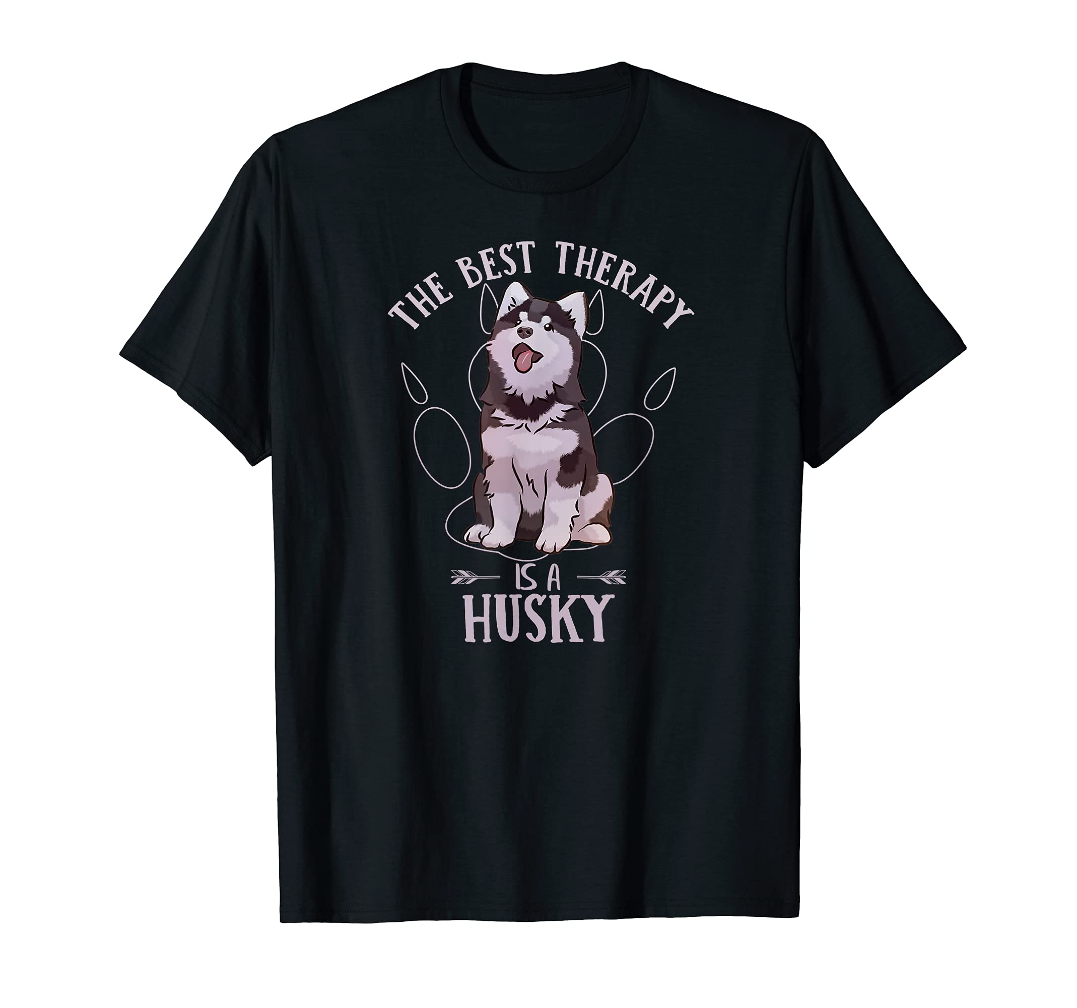Best Therapy Is Siberian Husky T-Shirt - Minimalist Print for Adults - T-Shirt, Sweatshirt, Hoodie