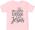 Toddlers Easter is for Jesus Shirt Boys Girls Easter T-Shirts Silly Rabbit Tee Tops Unisex T-shirt, Sweatshirt, Hoodie, Long Sleeve Tee - T-Shirt, Sweatshirt, Hoodie