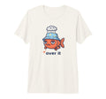 Over It Fish Funny Low Social Battery T-Shirt - Unique Graphic for Adults - T-Shirt, Sweatshirt, Hoodie