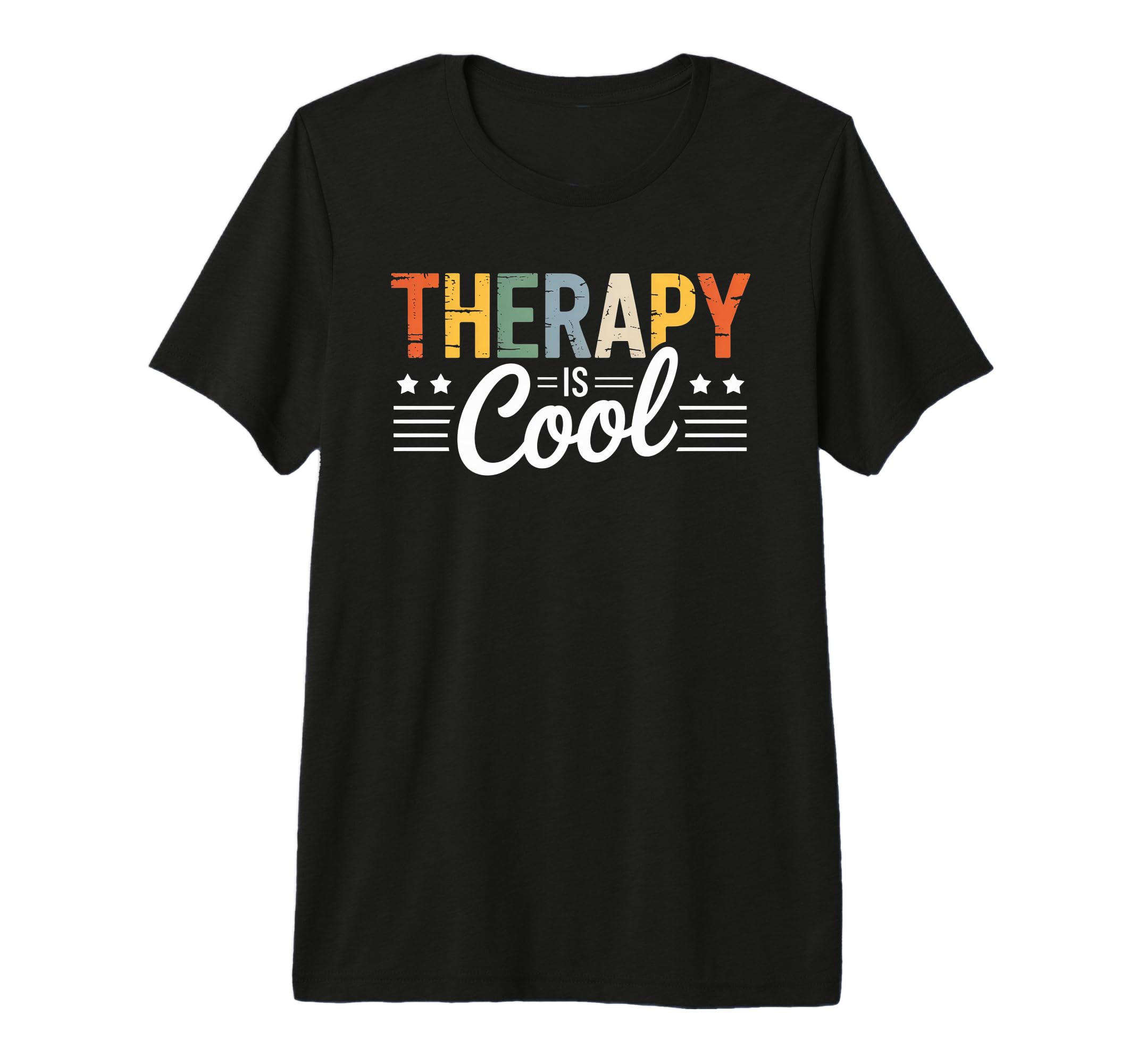 Therapy Is Mental Health Awareness Tri T-Shirt - Unique Graphic for Adults - T-Shirt, Sweatshirt, Hoodie