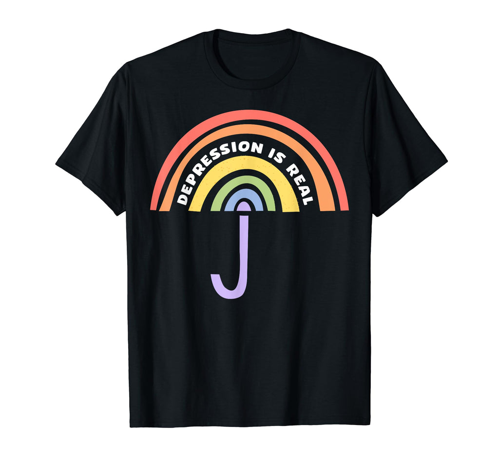 Depression Is Real Depression Mental T-Shirt - Aesthetic Graphic Men Women - T-Shirt, Sweatshirt, Hoodie