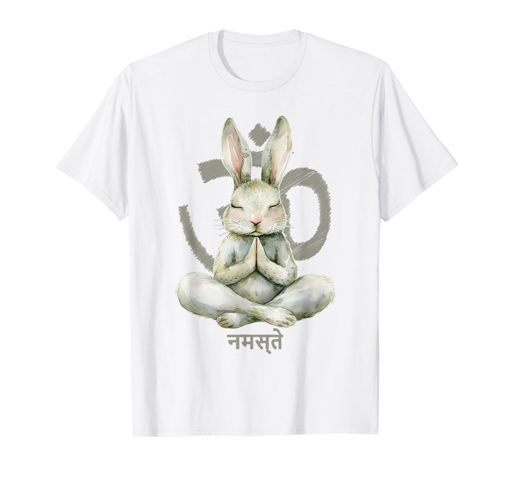 Yoga Rabbit Zen Meditation Mindfulness T-Shirt - Graphic Print Men Women - T-Shirt, Sweatshirt, Hoodie