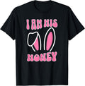 Matching Couple Easter Tee for Her Unisex T-shirt, Sweatshirt, Hoodie, Long Sleeve Tee - T-Shirt, Sweatshirt, Hoodie