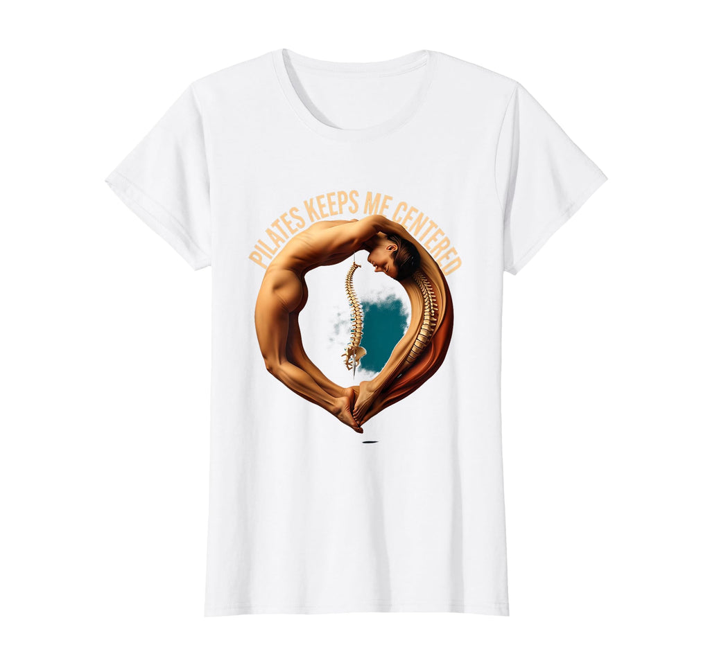 Pilates Keeps Me Centered Mindful T-Shirt - Trendy Graphic for Adults - T-Shirt, Sweatshirt, Hoodie