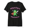 Getting My Steps Walking Lord Frog T-Shirt - Aesthetic Graphic for Adults - T-Shirt, Sweatshirt, Hoodie