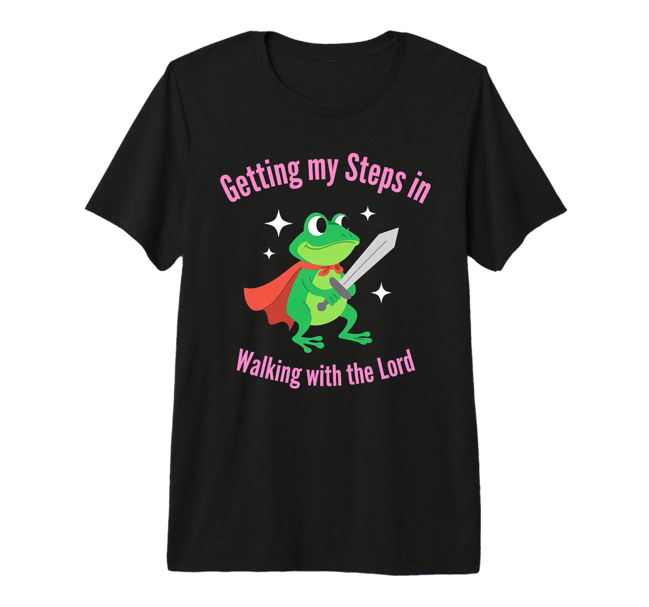 Getting My Steps Walking Lord Frog T-Shirt - Aesthetic Graphic for Adults - T-Shirt, Sweatshirt, Hoodie