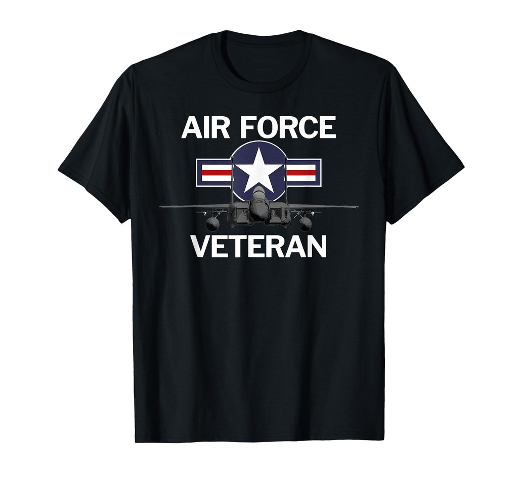 Air Force Veteran Roundel And F15 Jet T-Shirt - Unique Graphic Men Women - T-Shirt, Sweatshirt, Hoodie