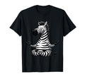 Meditation Zebra Yoga Pose Relaxing Animal T-Shirt - Trendy Graphic Unisex - T-Shirt, Sweatshirt, Hoodie