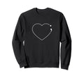 Heart Semicolon Costume Mental Sweatshirt - Aesthetic Graphic Men Women - T-Shirt, Sweatshirt, Hoodie