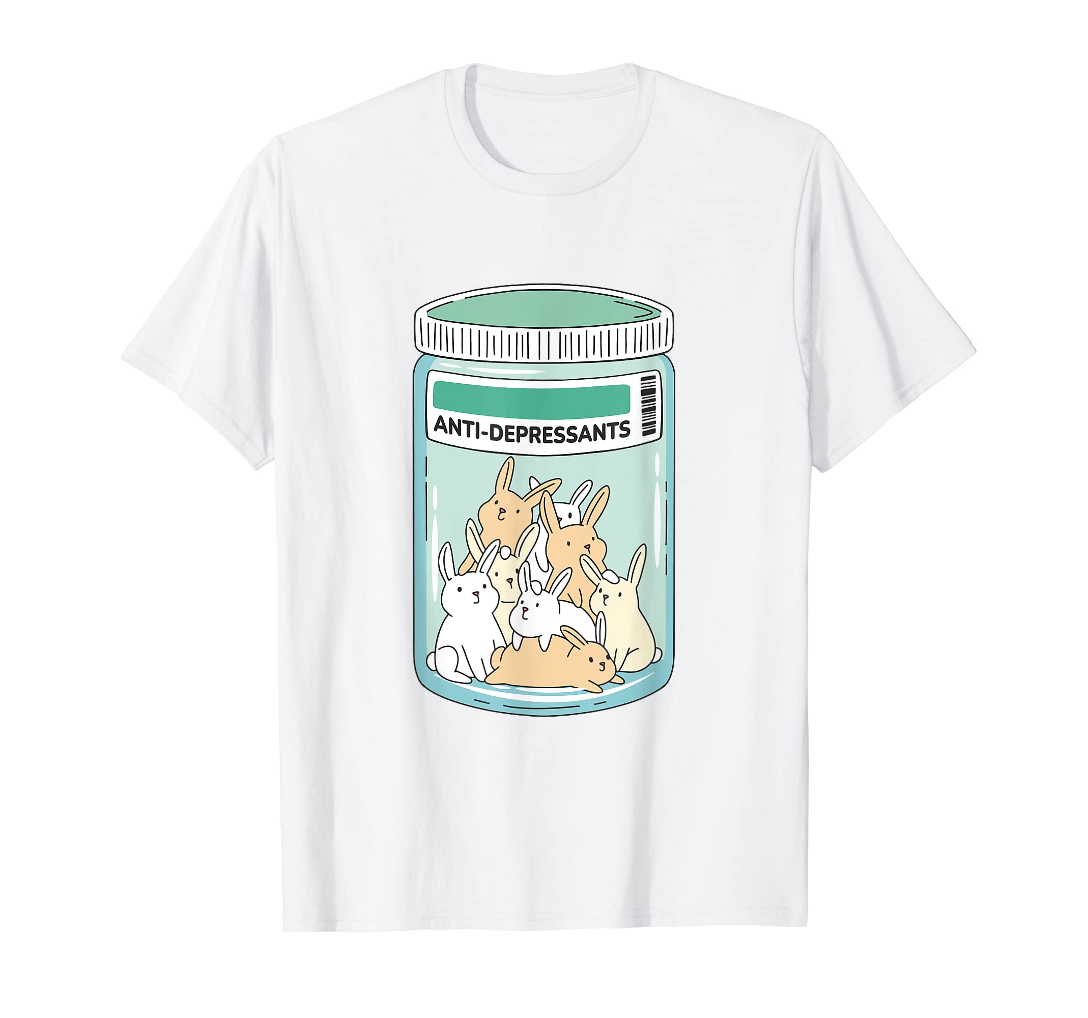 Anti Depressants Bunnies Awareness T-Shirt - Graphic Print Men Women - T-Shirt, Sweatshirt, Hoodie