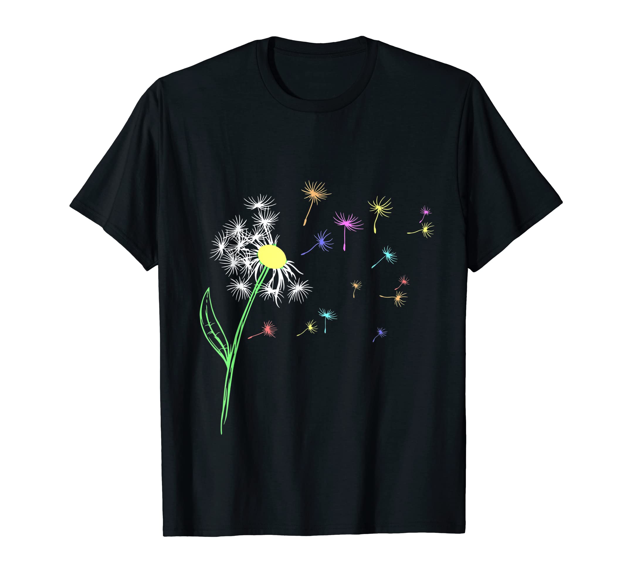 Colorful Dandelion Relaxation And T-Shirt - Custom Art Print for Adults - T-Shirt, Sweatshirt, Hoodie
