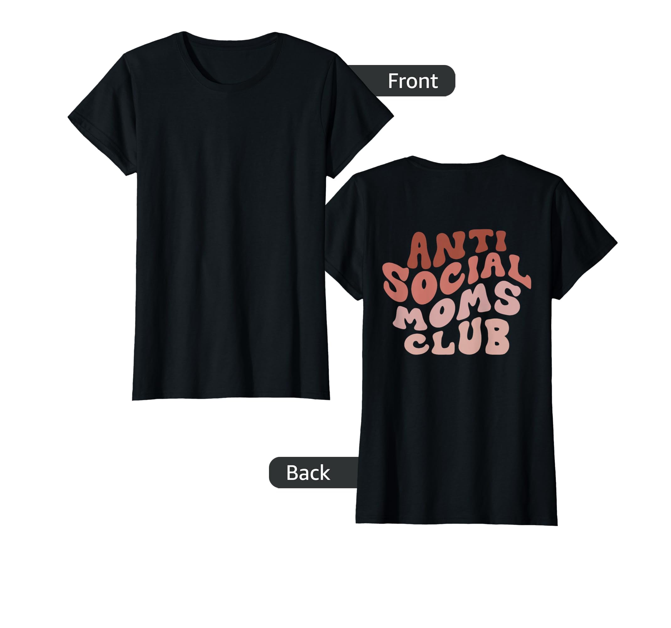Anti Social Moms Club Back Introvert T-Shirt - Streetwear Style Men Women - T-Shirt, Sweatshirt, Hoodie