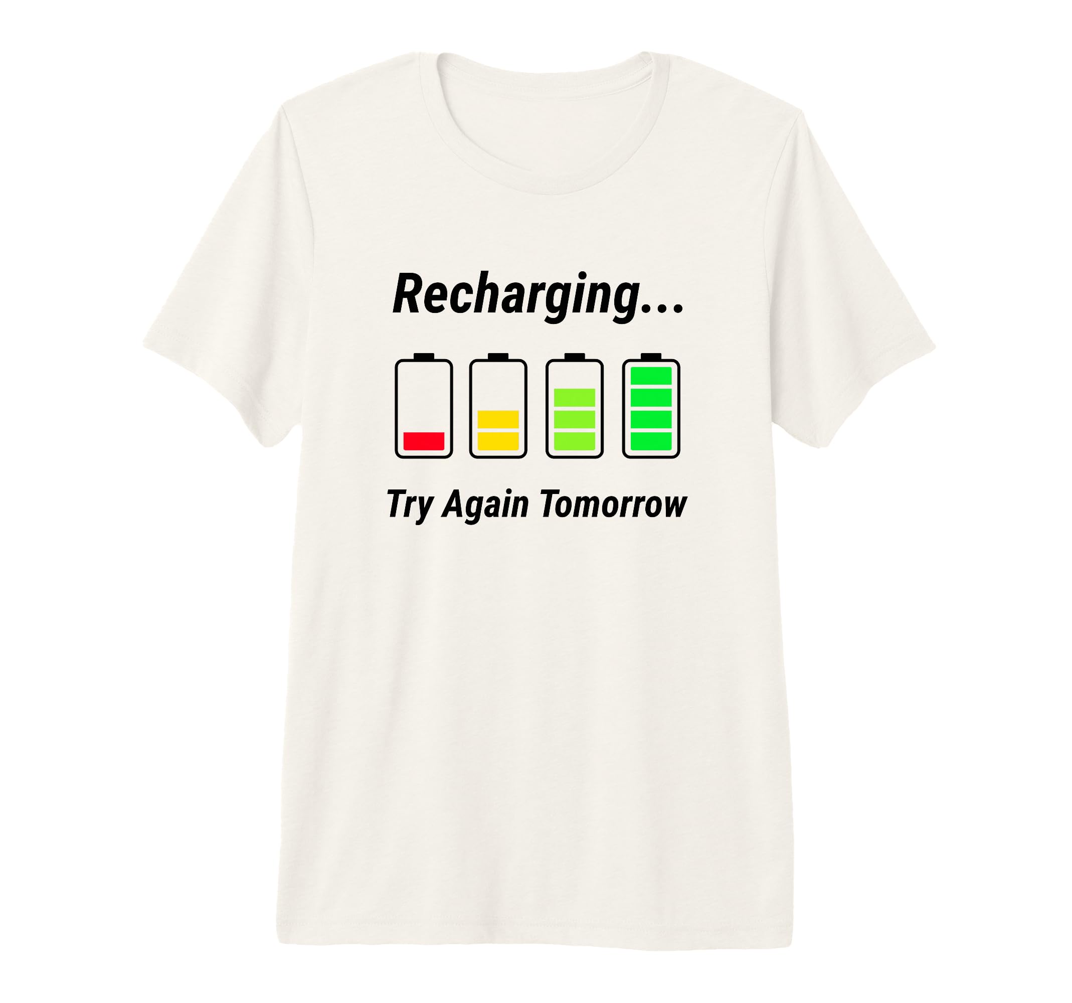 Recharging Low Social Battery T-Shirt - Casual Everyday Wear Men Women - T-Shirt, Sweatshirt, Hoodie