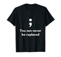 Its Okay Not To Be Okay Semicolon Mental T-Shirt - Graphic Print Unisex - T-Shirt, Sweatshirt, Hoodie