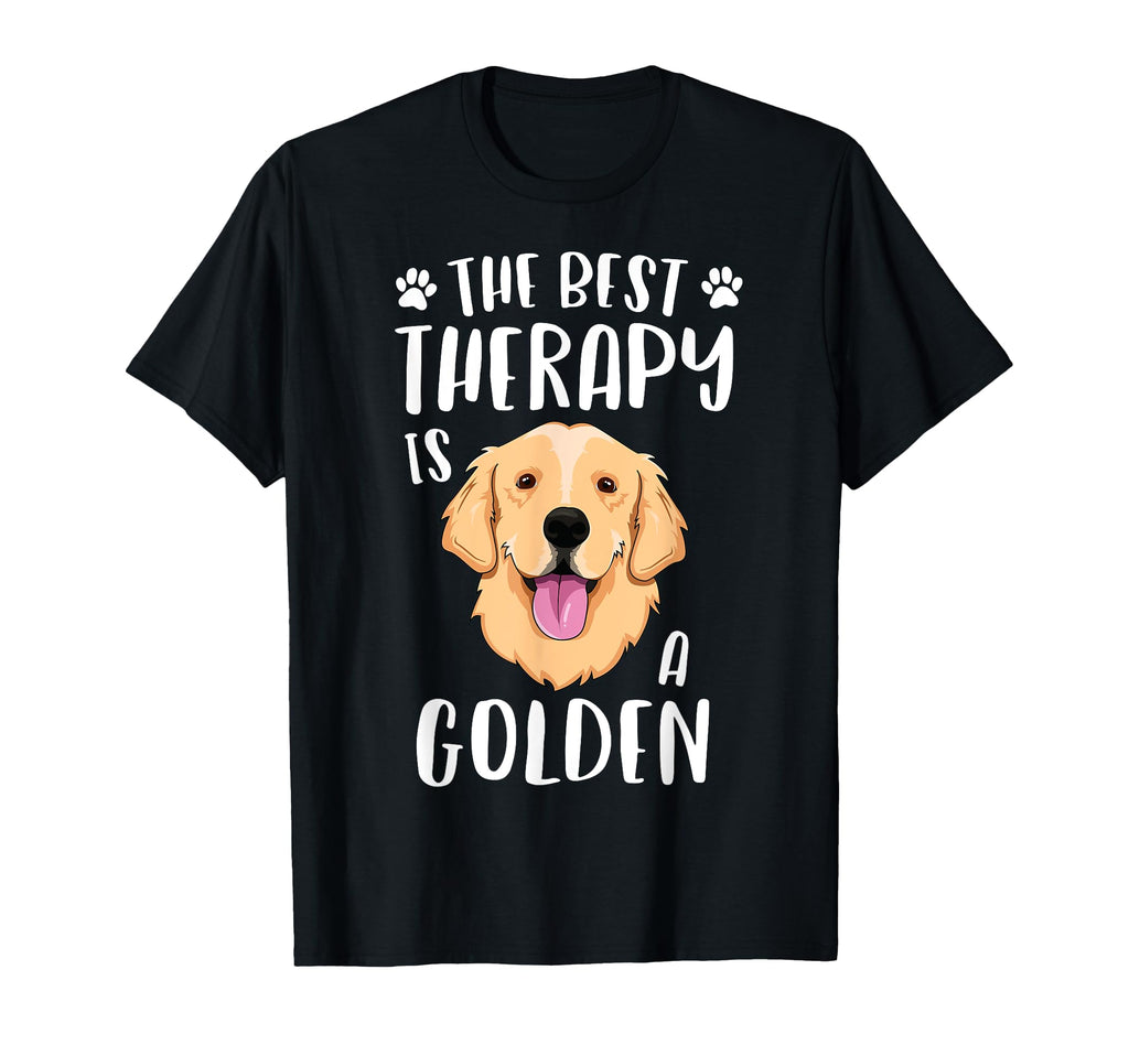 Best Therapy Is Golden Retriever T-Shirt - Casual Everyday Wear for Adults - T-Shirt, Sweatshirt, Hoodie