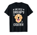 Best Therapy Is Golden Retriever T-Shirt - Casual Everyday Wear for Adults - T-Shirt, Sweatshirt, Hoodie