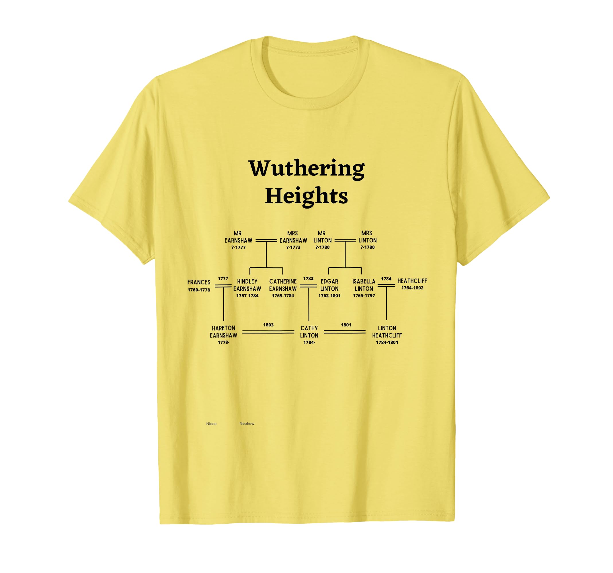 Emily Bronte Wuthering Heights T-Shirt - Streetwear Style for Adults - T-Shirt, Sweatshirt, Hoodie