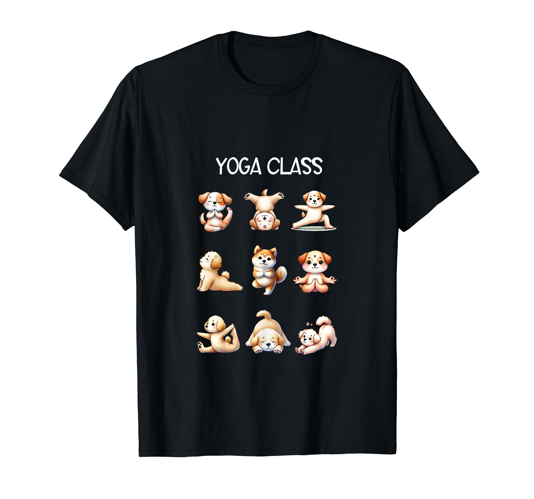 Dog Yoga Poses Practicing Mindfulness T-Shirt - Novelty Apparel Unisex - T-Shirt, Sweatshirt, Hoodie