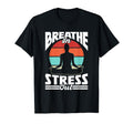 Breathe Stress Out Awareness Brain Mental T-Shirt - Unique Graphic Unisex - T-Shirt, Sweatshirt, Hoodie