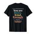 Dear Person Behind Me You Are Brave T-Shirt - Minimalist Print Men Women - T-Shirt, Sweatshirt, Hoodie