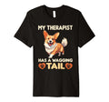 Corgi Therapy Service Dog T-Shirt - Custom Art Print Unisex - T-Shirt, Sweatshirt, Hoodie