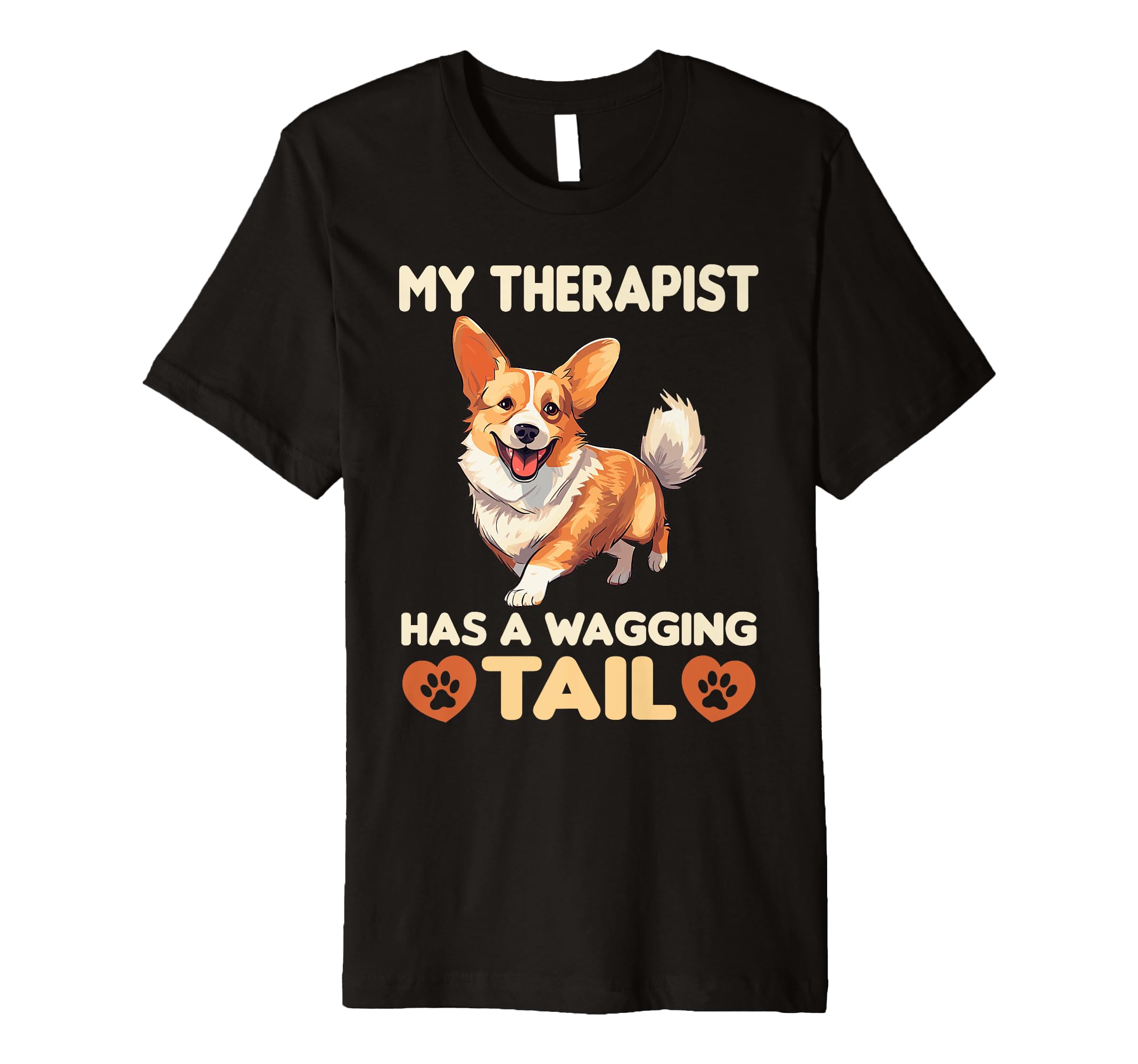 Corgi Therapy Service Dog T-Shirt - Custom Art Print Unisex - T-Shirt, Sweatshirt, Hoodie