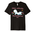 Casper Friendly Ghost Anti Social T-Shirt - Custom Art Print Men Women - T-Shirt, Sweatshirt, Hoodie