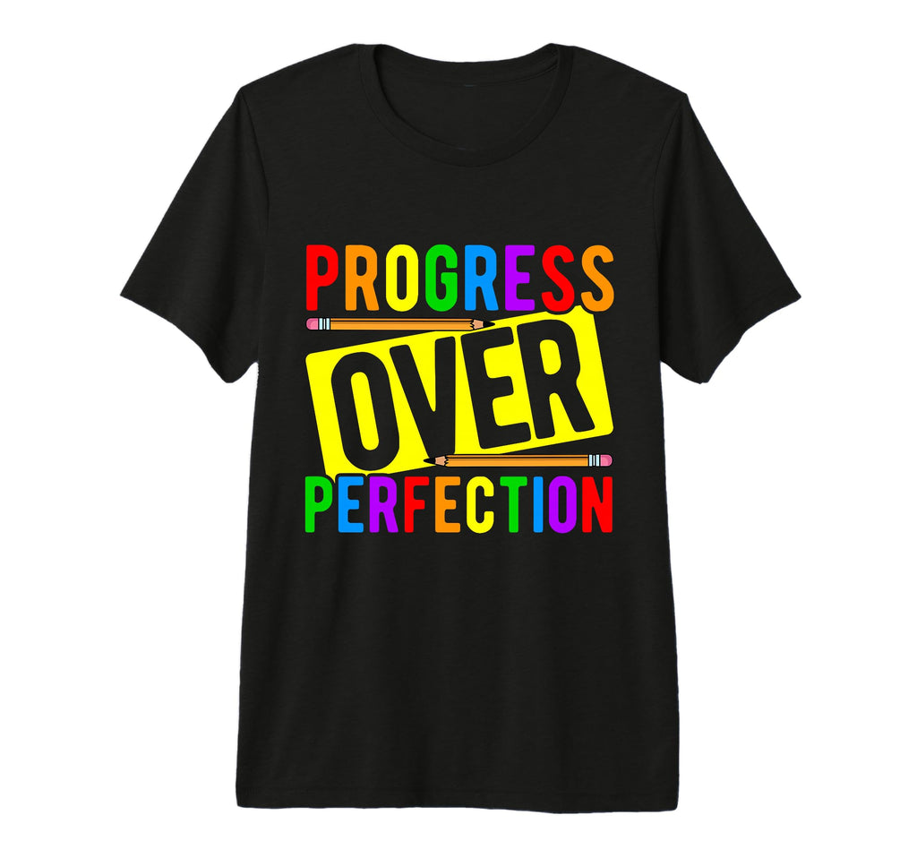 Progress Over Perfection Tri Blend T-Shirt - Graphic Print for Adults - T-Shirt, Sweatshirt, Hoodie